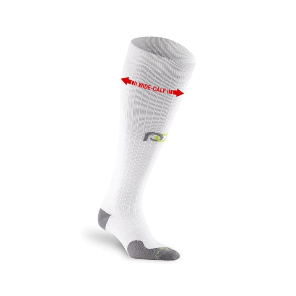 Pro Compression Wide Calf Marathon Red Knee High Compression Socks sz S/M